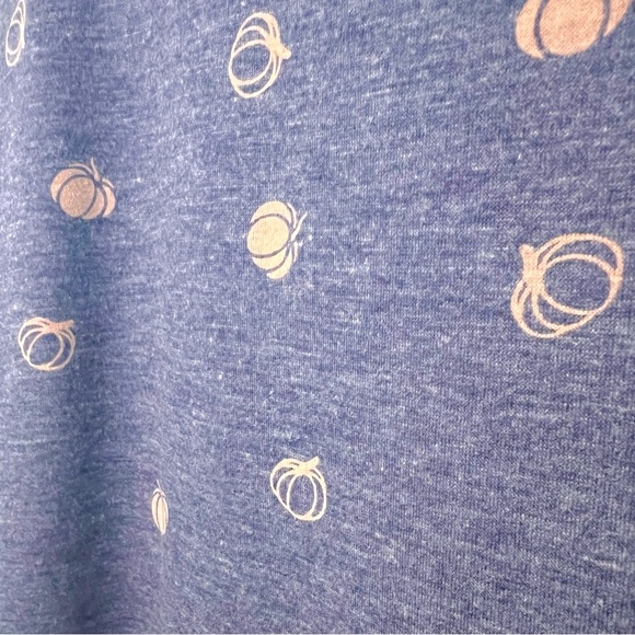 BloomChic Indigo Pumpkin T-Shirt + Pumpkin Earrings Set - Picture 2 of 5